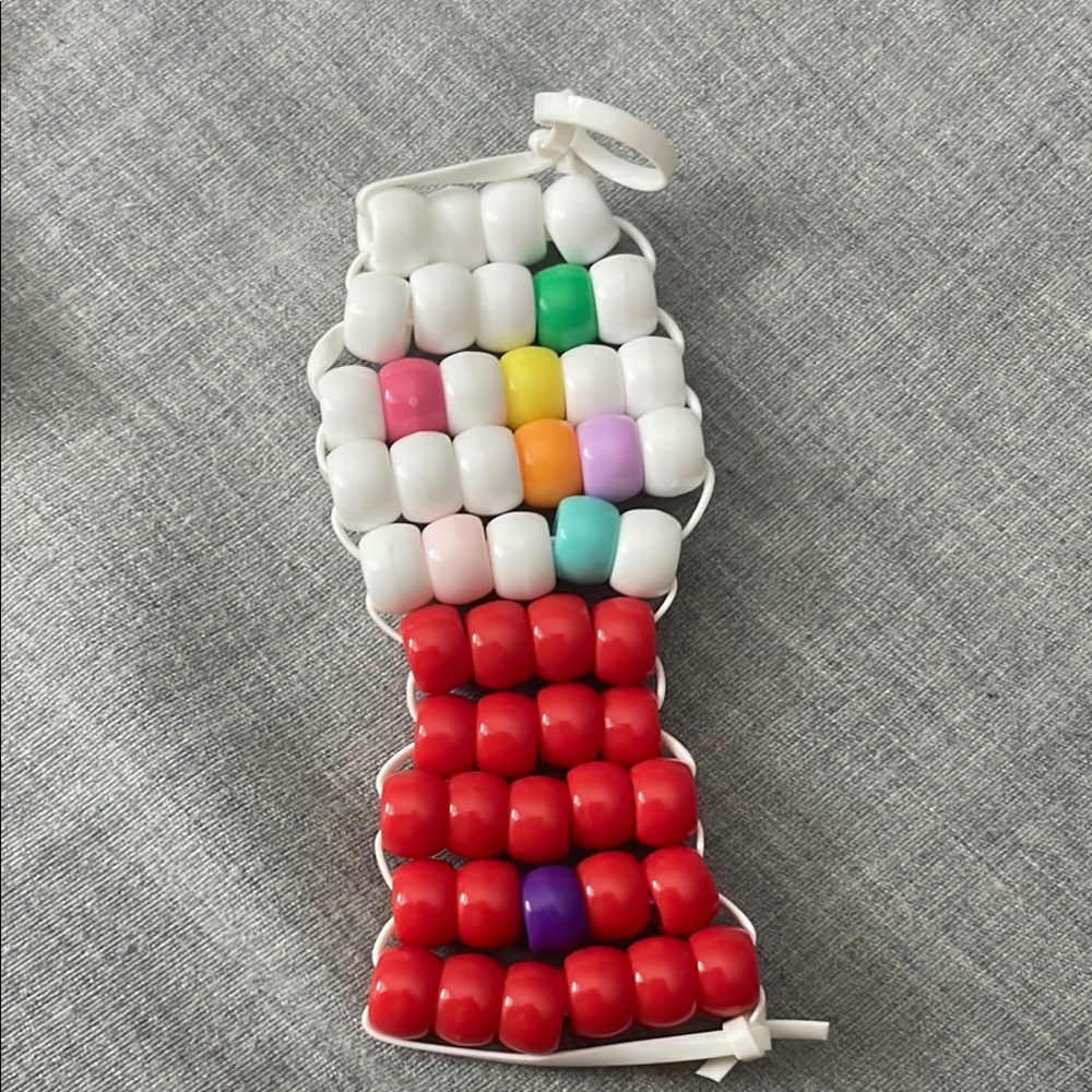 Colorful Beaded Keychain